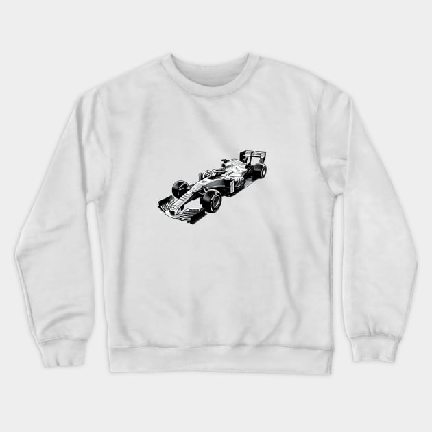 Formula 1 Car Silver Arrow Crewneck Sweatshirt by Artifyio